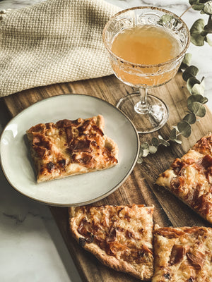 Sweet & Sour Apple Prosciutto Flatbread