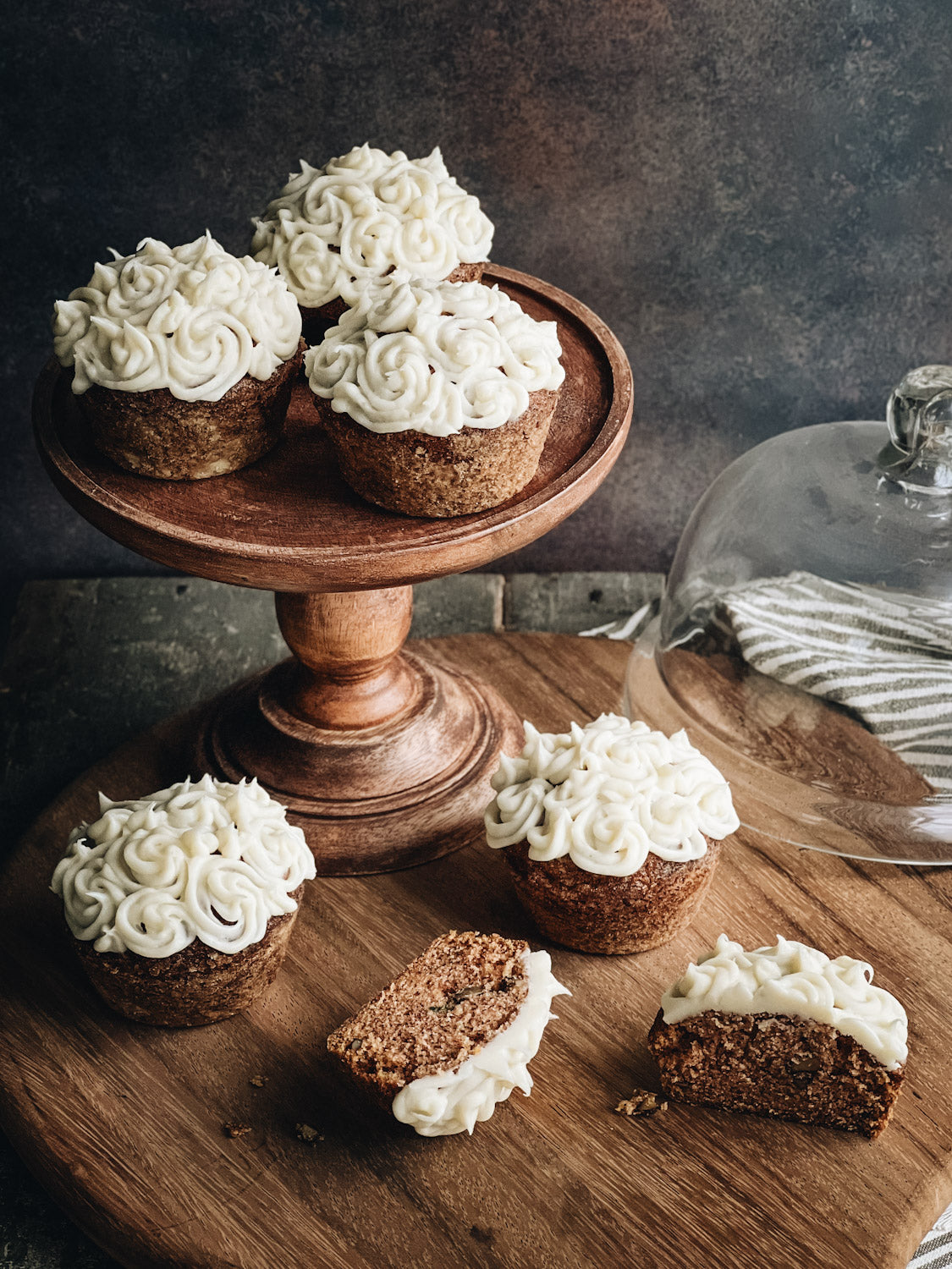 Zucchini Olive Oil Cupcakes with Cream Cheese Frosting