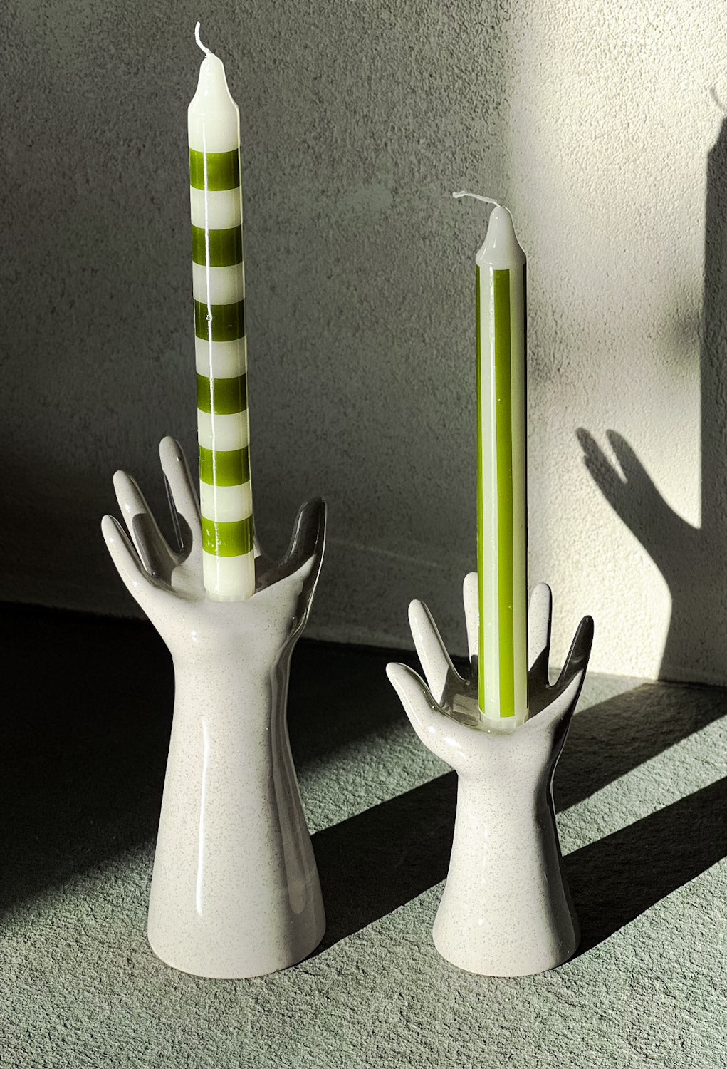 Hands Taper Candle Holder Set