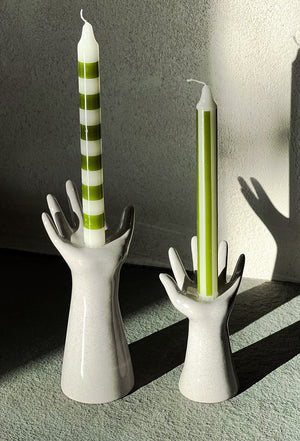 Hands Taper Candle Holder Set