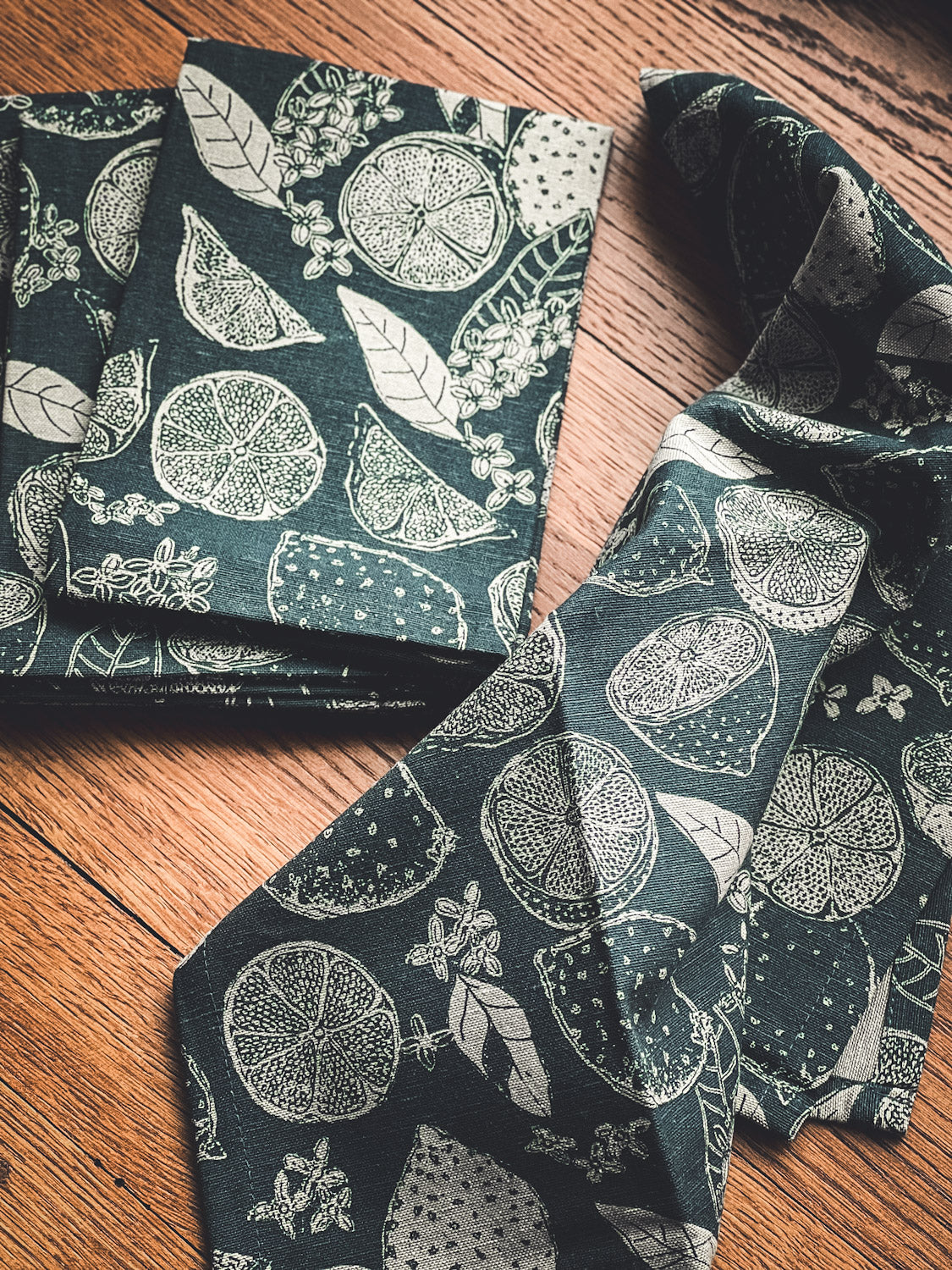 Blue Citrus Napkins Set of 4