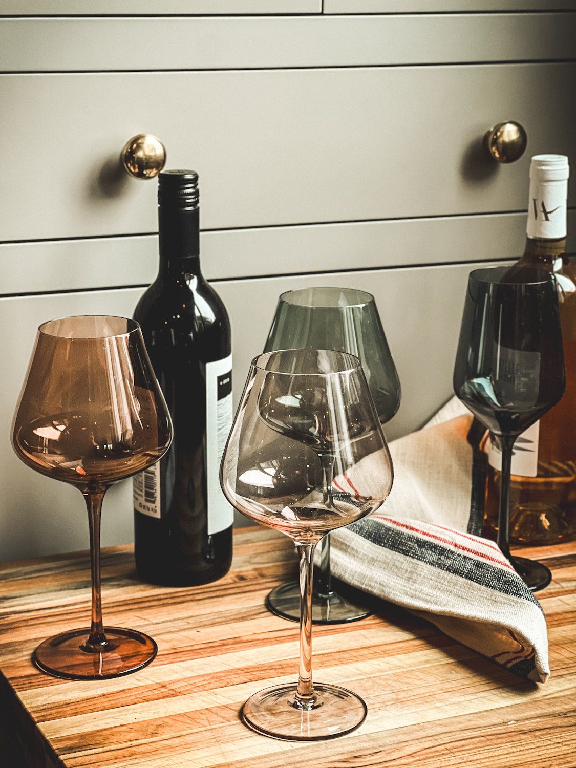 Multicolor Wine Glasses Set of 6 Hither Lane