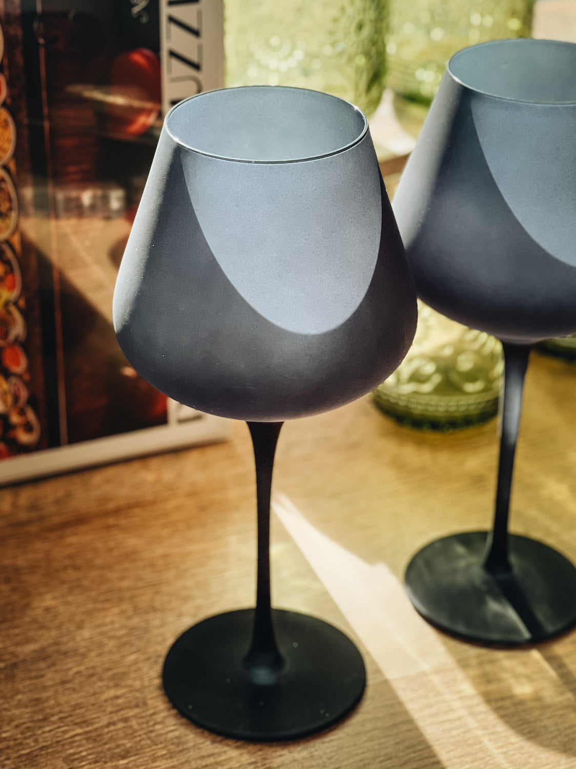 Matte Midnight Wine Glass Set of 2