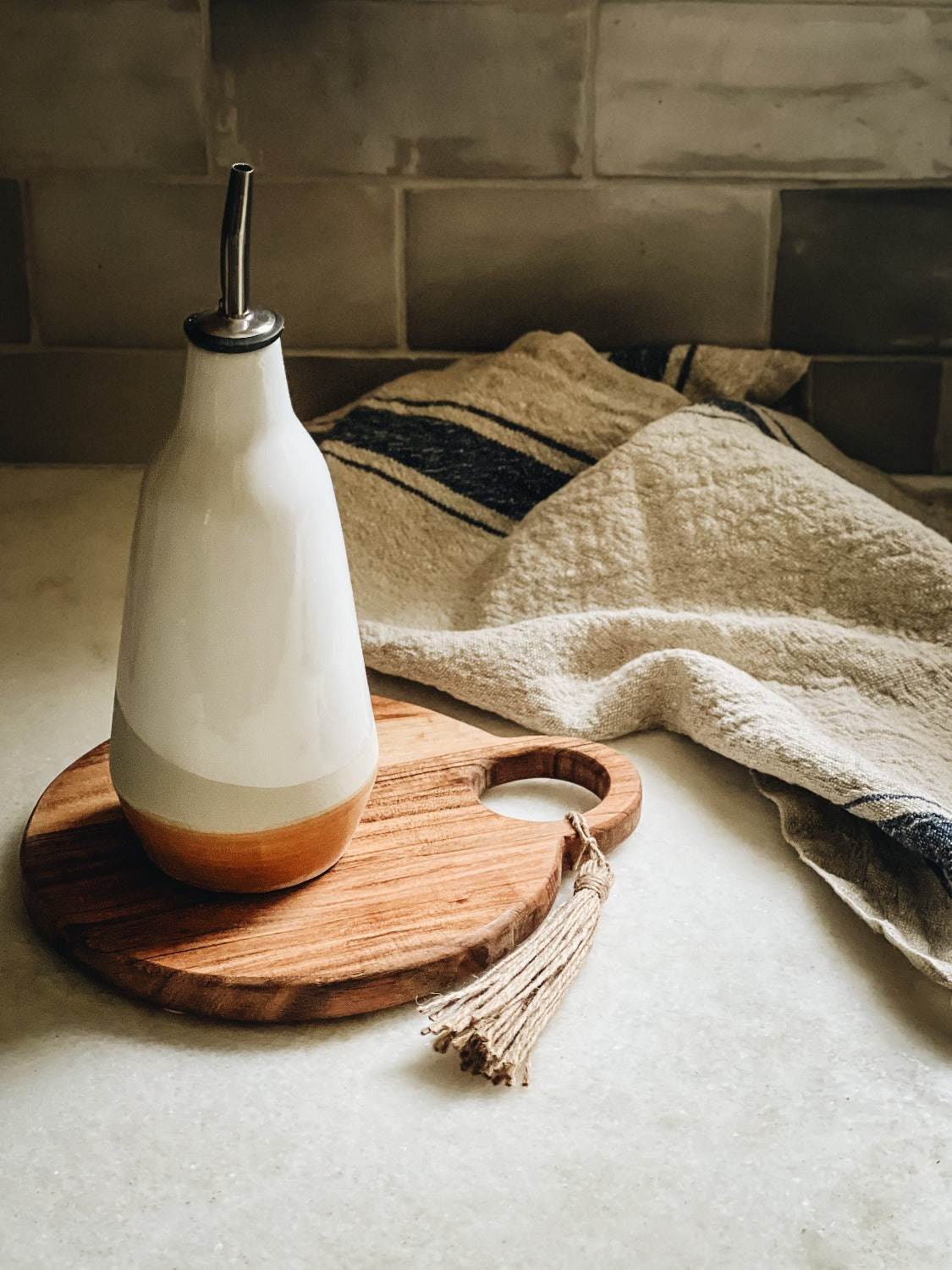 Ceramic Olive Oil/ Vinegar Dispenser