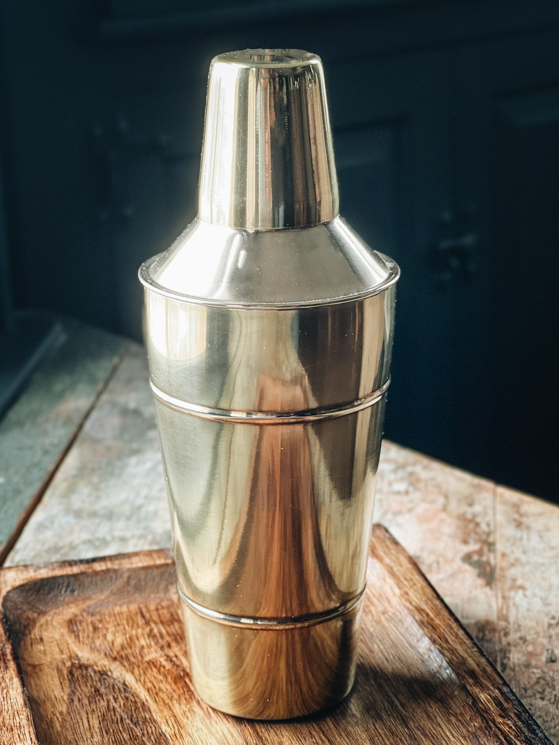 Antiqued Cocktail Shaker