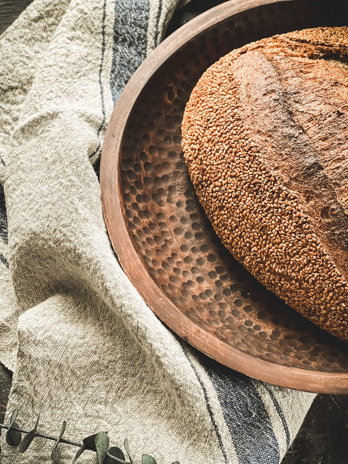 Hammered Handmade Wooden Bowls