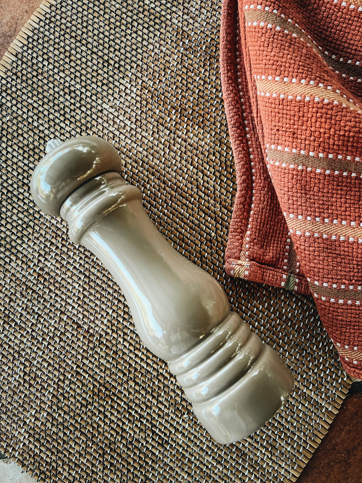 Enamel Salt and Pepper Mill