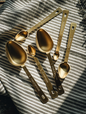 Gold Stainless Steel Measuring Spoons