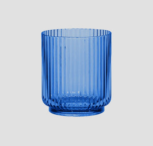 Ribbed Stackable Outdoor Double Old Fashioned Glass