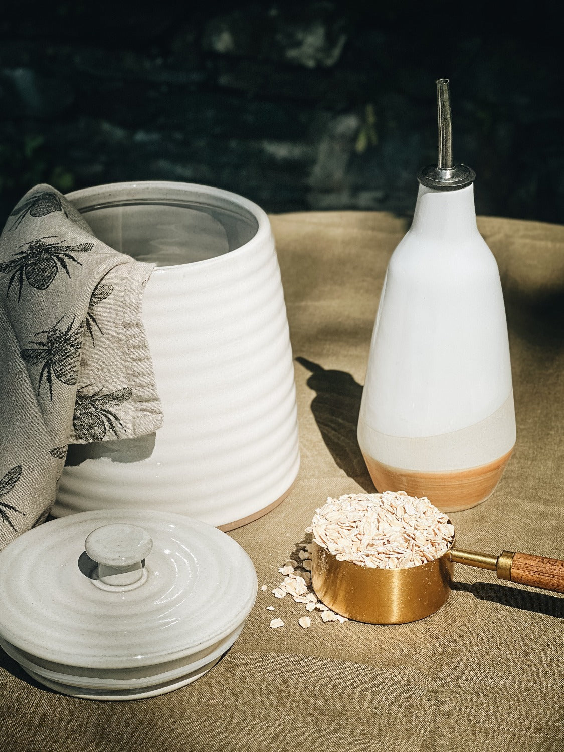 Ceramic Olive Oil/ Vinegar Dispenser