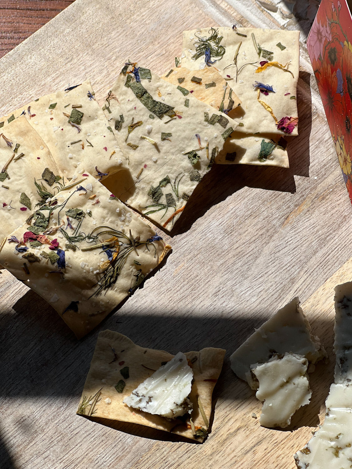 Dried Flower Crackers