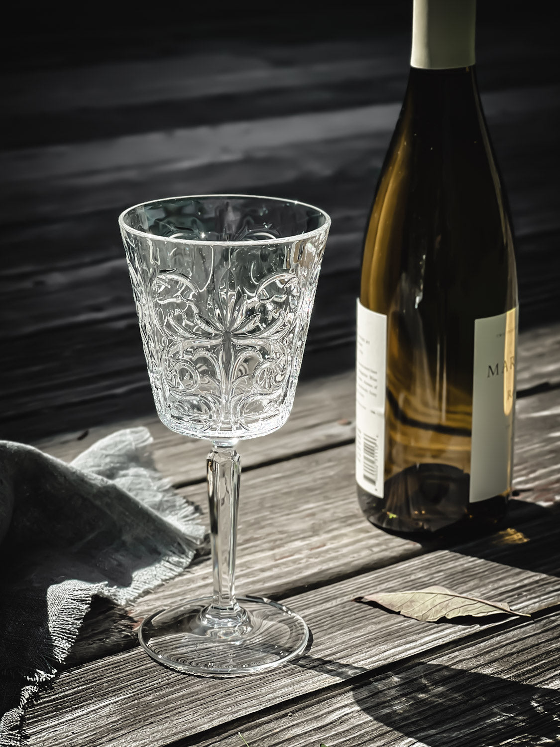 Eco Crystal Tattoo Wine/ Fizz Glass