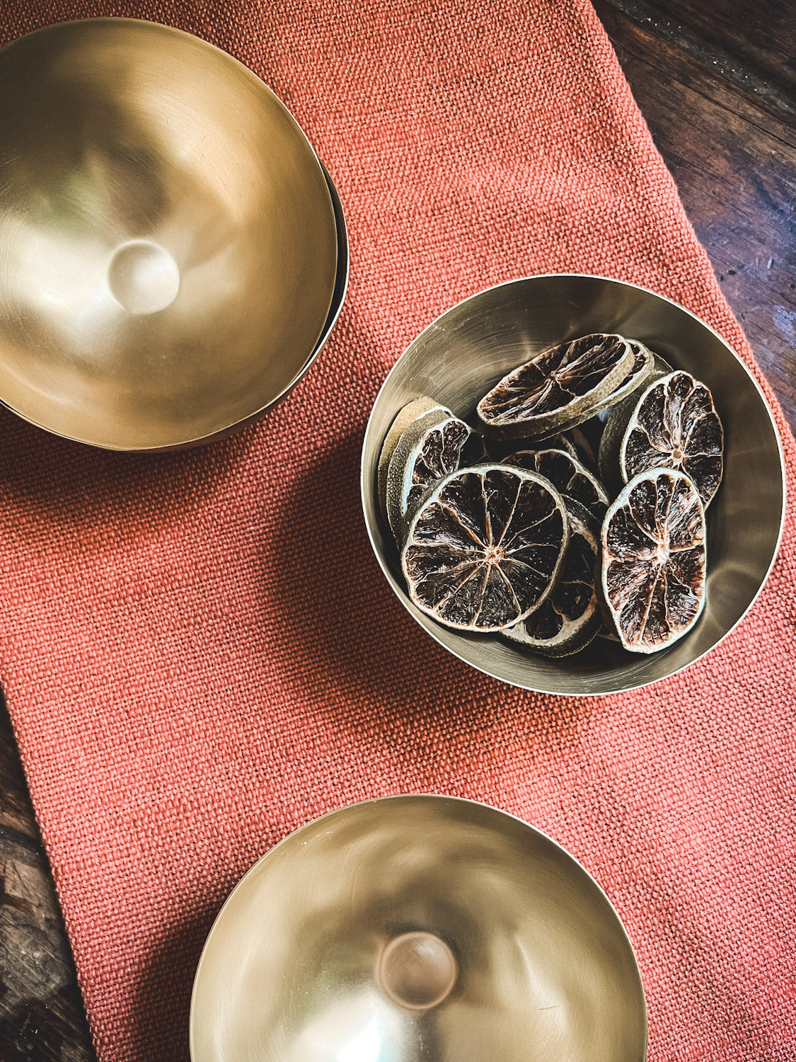 Small Bronze Bowls Set of 4