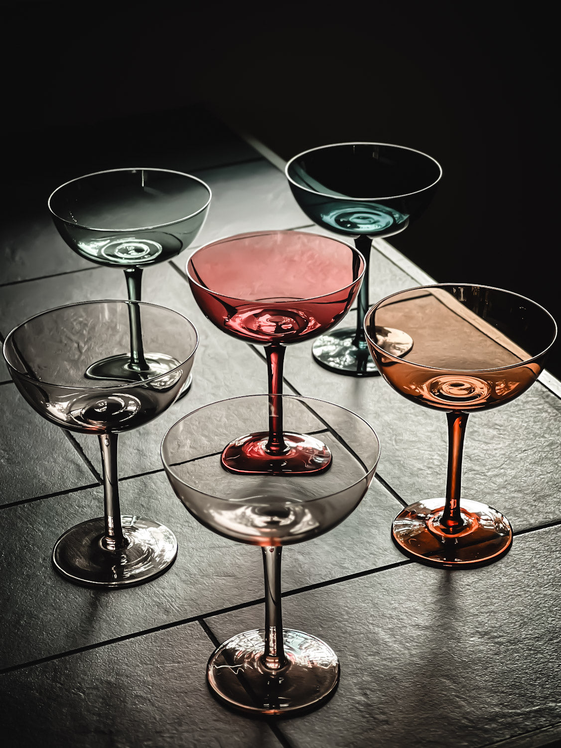The Rainbow Coupes Set of 6