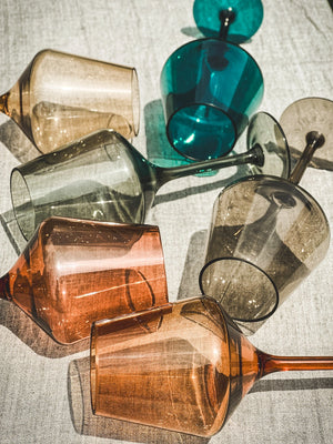 Multi-Color Outdoor Wine Glasses Set of 6