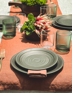 Charcoal Bamboo Salad Plate