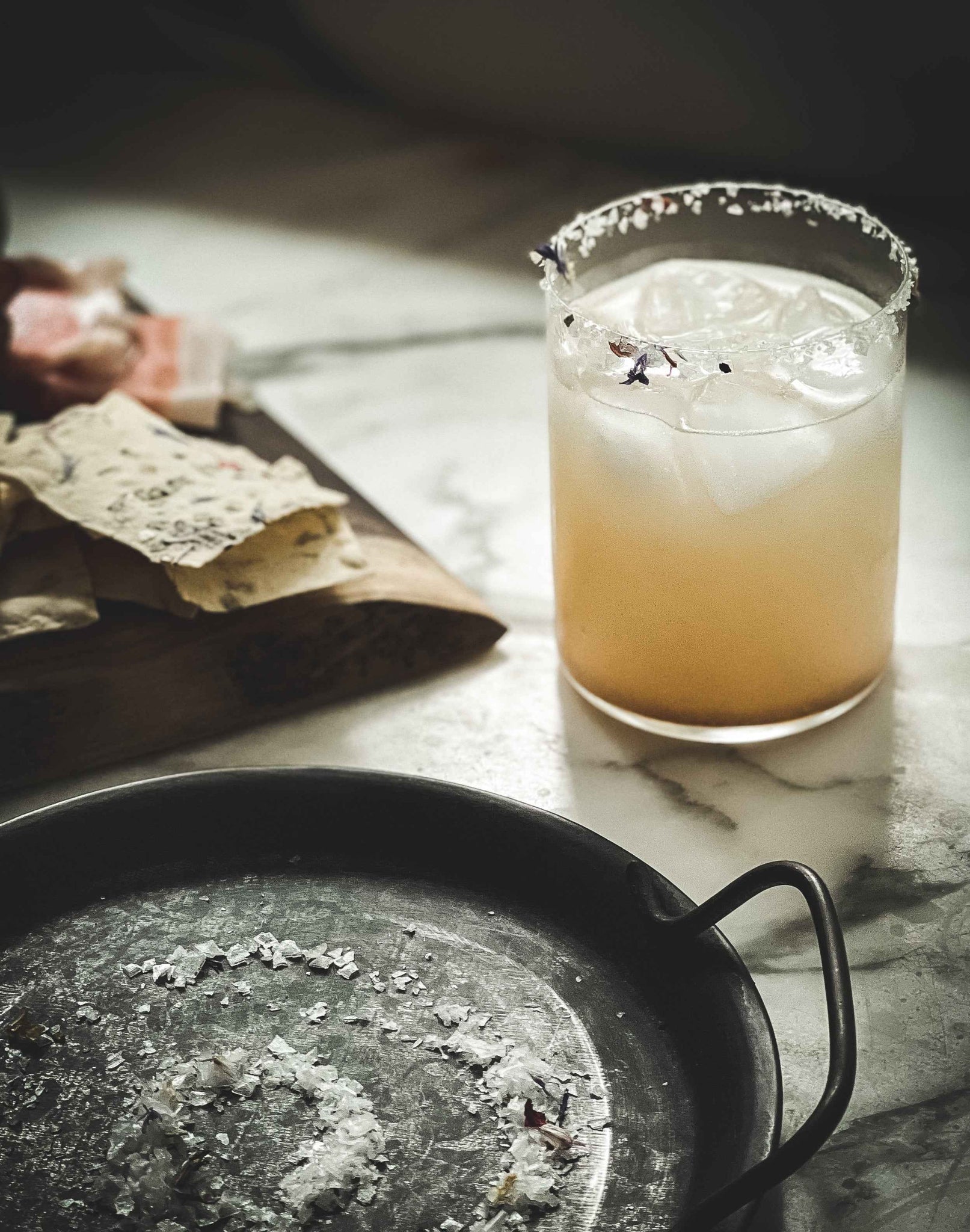 Dried Flower Garnishing Salt