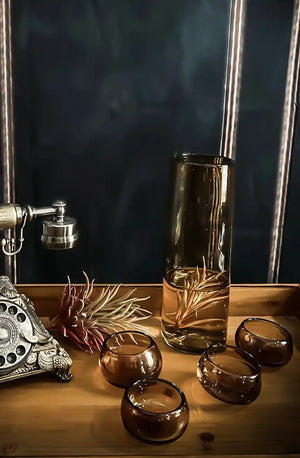 Hand-Blown Glass Tequila/ Mezcal Set
