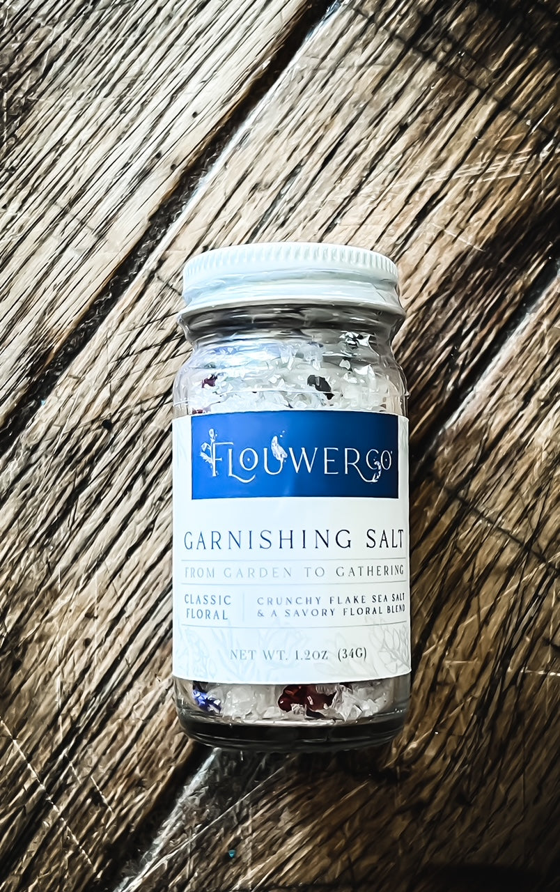 Dried Flower Garnishing Salt Bottle