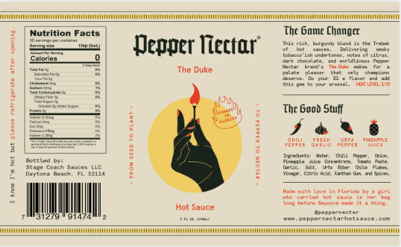 Pepper Nectar "The Duke" Hot Sauce