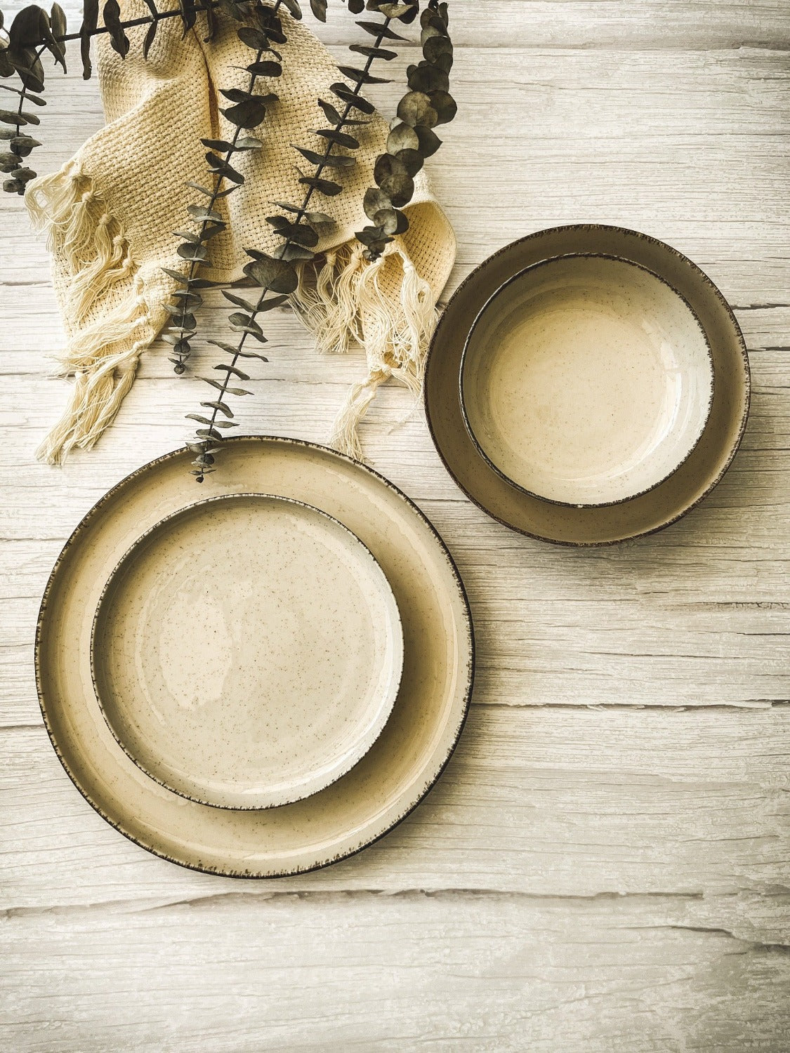 Ink Drip Dinnerware Set 24 pieces